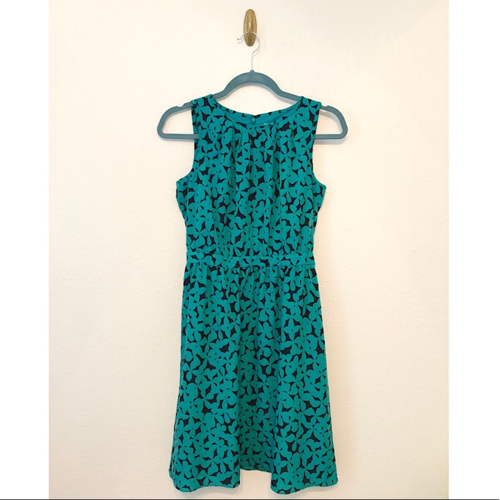 LOFT Sleeveless Abstract Print Dress